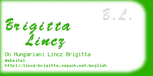 brigitta lincz business card